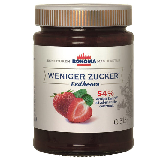 Rokoma Erdbeer-Fruchtaufstrich - 54% weniger Zucker 315g