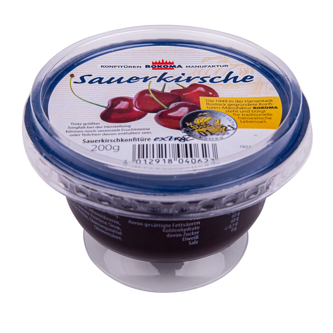 Rokoma Sauerkirsch-Konfitüre 200g