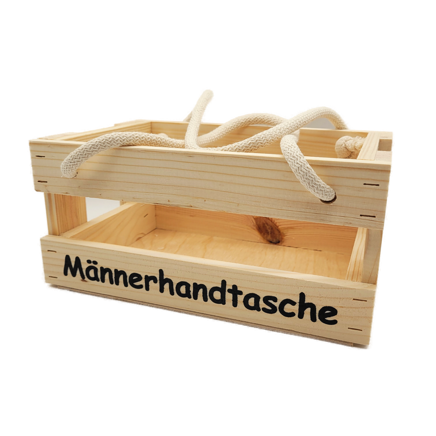 Männerhandtasche aus Holz