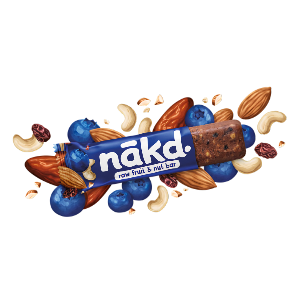 nakd Fruit & Nut Riegel Blueberry Muffin je 35g im 4er Pack